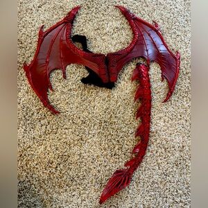 Used ONCE dragon tail/wings & Donkey ears and tale